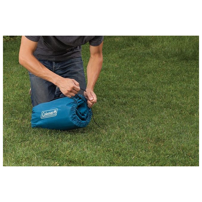 Coleman 2000031637 Extra Durable Airbed Materassino Gonfiabile Singolo con Valvola Double Lock e Puncture Guard colore Verde
