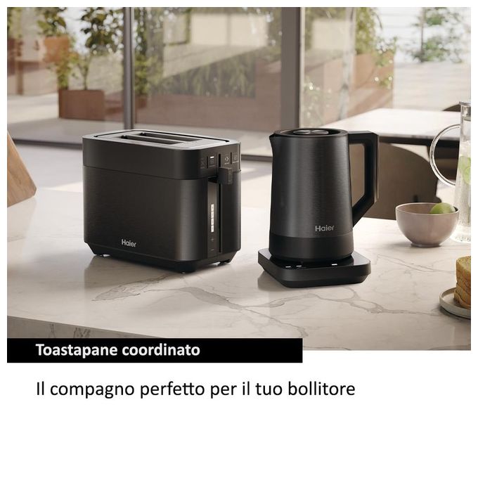 Haier HKE5A 011 I-Master Serie 5 Bollitore Elettrico 1,7 L 2200 W 7 Temperature Touch colore Nero