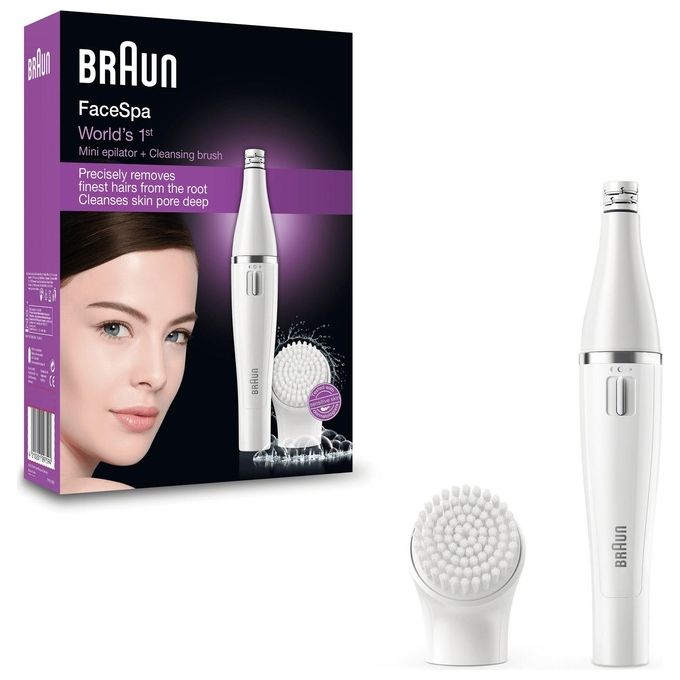 Braun SE810 Face Epilatore con Spazzola Esfoliante Bianco