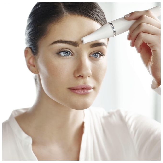 Braun SE810 Face Epilatore con Spazzola Esfoliante Bianco
