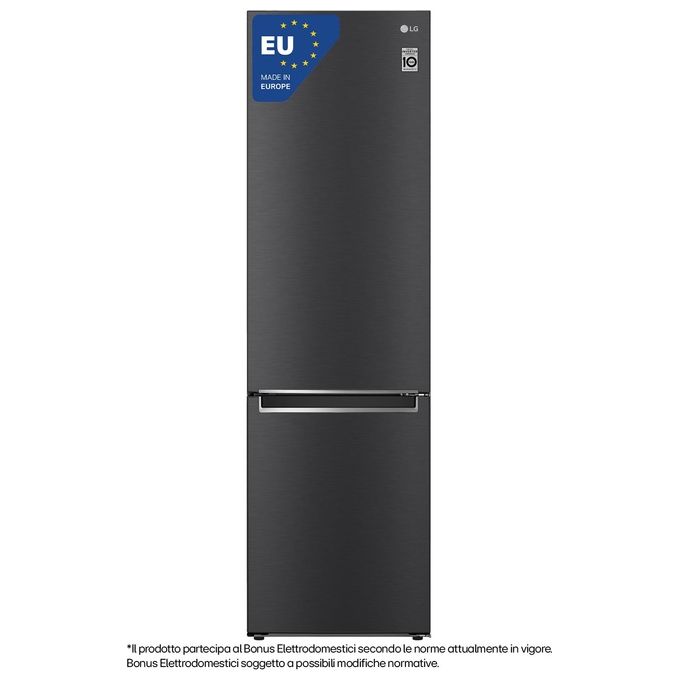 LG GBB72MCVGN Frigorifero Combinato 384 L 203 cm Classe D 35 dB No Frost Wine Rack Door Cooling colore Nero