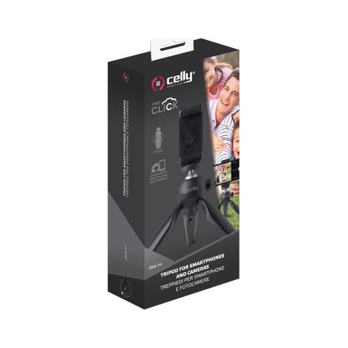 Celly Click Mini Table Tripod Nero