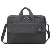 RivaCase RIVALAN8831BLACK Lantau Borsa per Laptop MacBook Pro 16 e Ultrabook 15.6 Poliestere Riciclato RPET e PU con Scomparto Tablet Fino a 10.1 Dimensioni Esterne 410x300x105 mm colore Nero