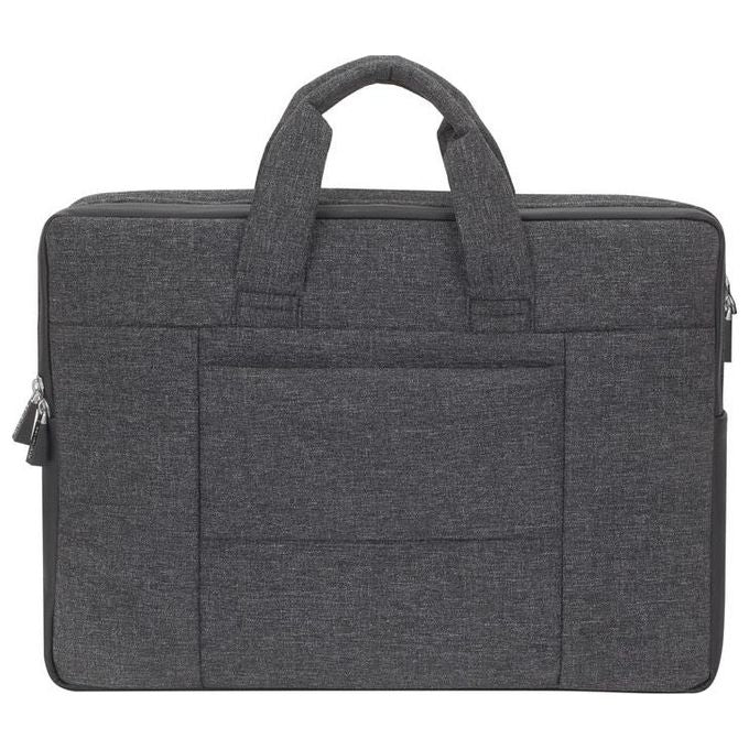 RivaCase RIVALAN8831BLACK Lantau Borsa per Laptop MacBook Pro 16 e Ultrabook 15.6 Poliestere Riciclato RPET e PU con Scomparto Tablet Fino a 10.1 Dimensioni Esterne 410x300x105 mm colore Nero