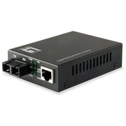 LevelOne GVT-2002 Convertitore Multimediale di Rete Gigabit 1000 Mbit-s Fibra Modalita' Singola 1310 nm 20 km SC RJ45 Nero