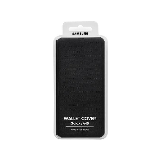 Samsung Wallet Cover Black Galaxy a40