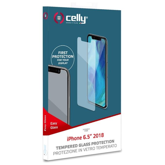 Celly Proteggi Schermo Easy Glass per iPhone Xs Max