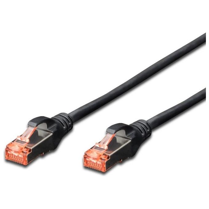 Wp Europe Patch S-Ftp Cat.6 Lshf Nero 0.5mt