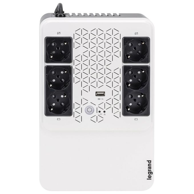 Legrand 310082 Keor Multiplug Gruppo di Continuita' UPS Line Interactive 800VA 480W 6 Prese AVR USB colore Bianco