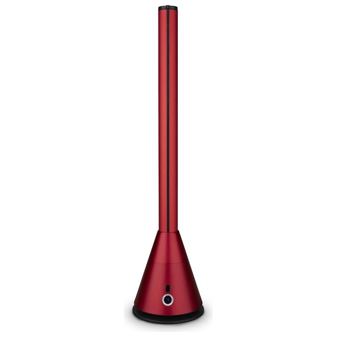 Argo oniro ventilatore a colonna 96cm rosso senza pale per un efficace raffrescamento indoor