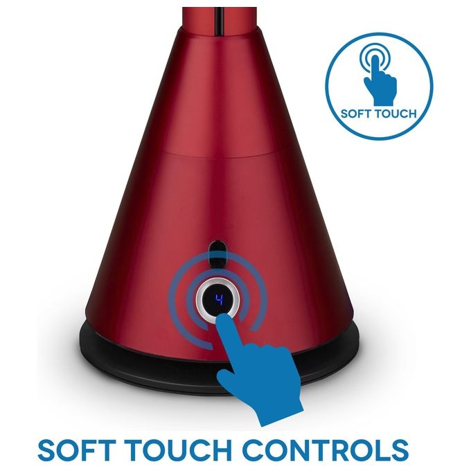 Argo oniro ventilatore a colonna 96cm rosso senza pale per un efficace raffrescamento indoor