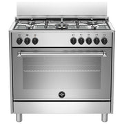La Germania serie Americana AMN965EXV-24 Cucina libera installazione a Gas 90 cm 5 fuochi con Forno Elettrico Multifunzione 104 Litri Classe A Acciaio Inossidabile