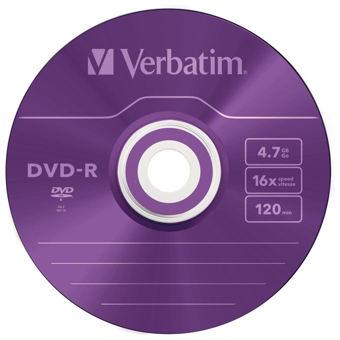 Verbatim Dvd-r 4.7gb 16x Azo Slim Case 5pz