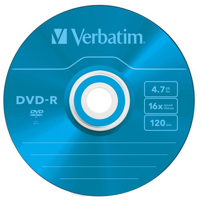 Verbatim Dvd-r 4.7gb 16x Azo Slim Case 5pz