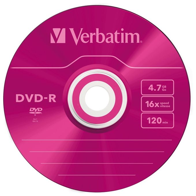 Verbatim Dvd-r 4.7gb 16x Azo Slim Case 5pz