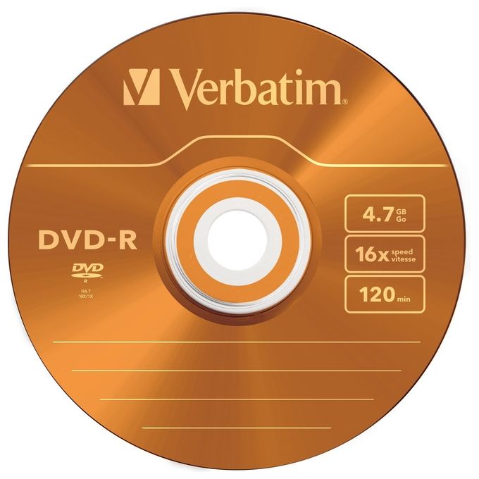 Verbatim Dvd-r 4.7gb 16x Azo Slim Case 5pz