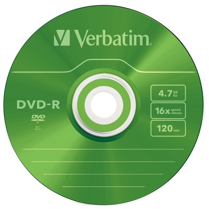 Verbatim Dvd-r 4.7gb 16x Azo Slim Case 5pz