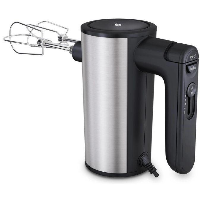 WMF 0416560011 Kult X Sbattitore manuale 400 W 5 velocita' Turbo con fruste e gancio impastatore colore Nero Metallico