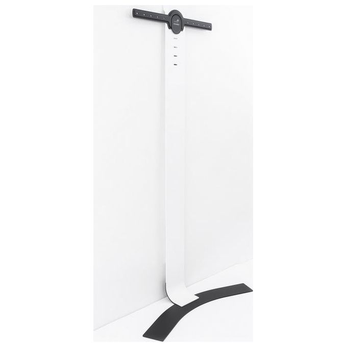 Erard 044661 STANDiT PRO Supporto da Pavimento per TV fino a 90'' Regolabile in Altezza 65 Kg VESA fino a 600x600 mm colore Nero Bianco