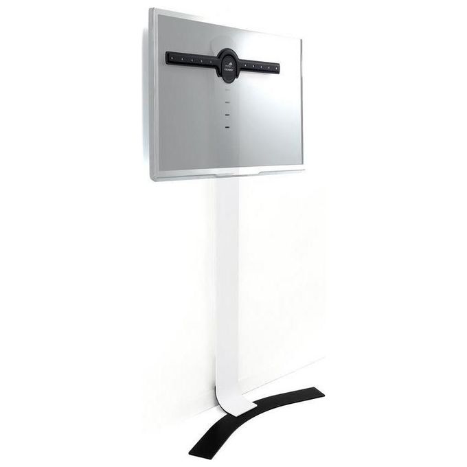 Erard 044661 STANDiT PRO Supporto da Pavimento per TV fino a 90'' Regolabile in Altezza 65 Kg VESA fino a 600x600 mm colore Nero Bianco