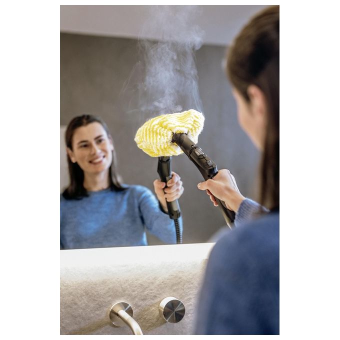 KÄRCHER 1.512-660.0 SC 5 EasyFix Pulitore a vapore cilindrico 2250 W serbatoio 1,5 L con attacco ferro da stiro colore Bianco e Nero