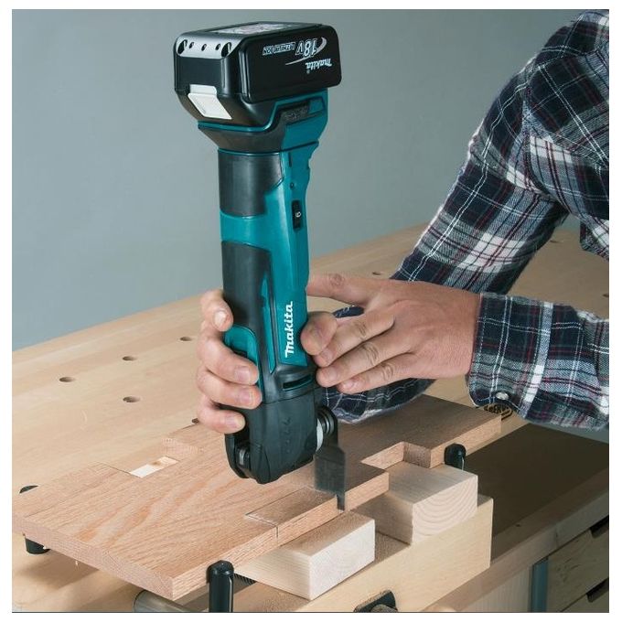 Makita DTM51Z Utensile Multifunzione a Batteria 18V Ioni di Litio 20000 opm Starlock Solo Corpo colore Blu