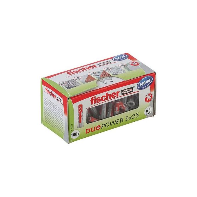 Fischer DuoPower 5x25 Tasselli 100 Pezzi