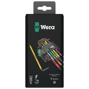 Wera 967-9 TX BO Assortimento di Chiavi a L per Viti TORX BO Multicolour BlackLaser 9 Pezzi