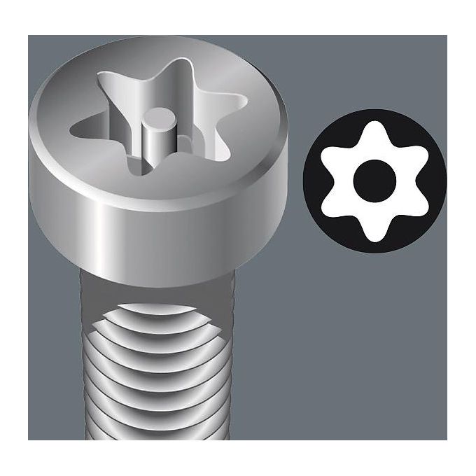 Wera 967-9 TX BO Assortimento di Chiavi a L per Viti TORX BO Multicolour BlackLaser 9 Pezzi