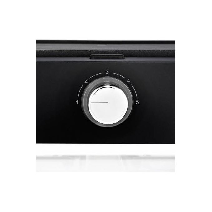 WMF 04.1519.0011 LONO Tischgrill Quadro Griglia di contatto 1250 W Piastra Antiaderente Rimovibile colore Nero Cromo