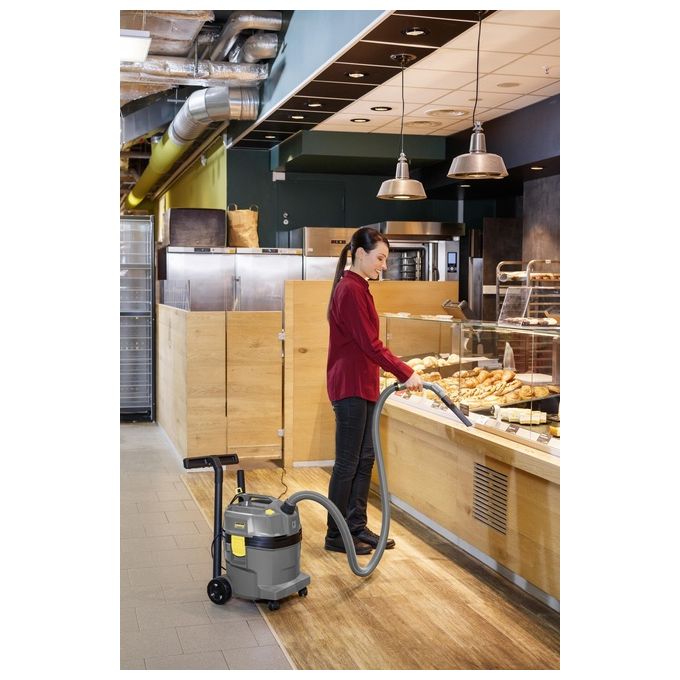 Kärcher 1.378-600.0 NT 22-1 Ap L Aspiratore Solidi Liquidi Filtro PES 22 L 1300 W 72 dB colore Nero Grigio Giallo