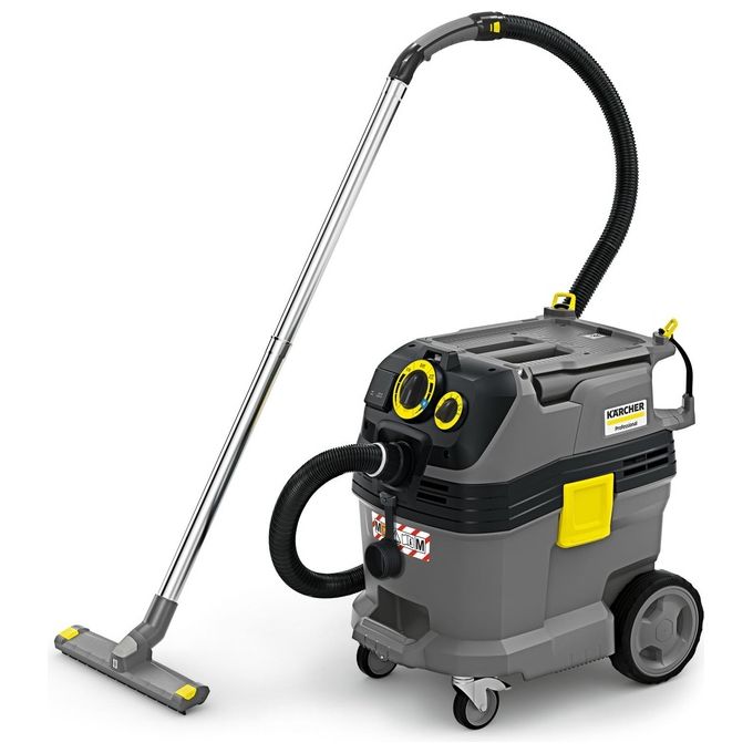 KÄRCHER 1.148-235.0 NT 30-1 Tact Te M Aspiratore Solidi Liquidi 30 L 1380 W 74 l-s 25,4 kPa colore Nero Grigio