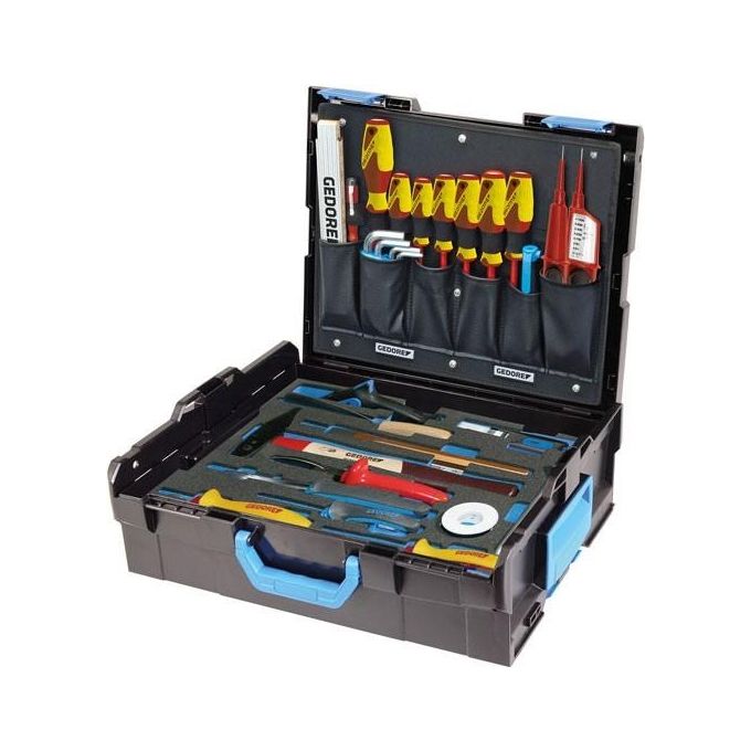 GEDORE GR2658208 L-BOXX 136 Assortimento Elettricista 36 Pezzi con Inserto Check-Tool VDE colore Nero