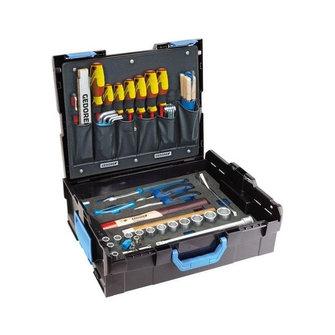 GEDORE 2658194 L-BOXX 136 Set di Attrezzi 58 Pezzi in Valigetta in ABS Resistente Colore Nero