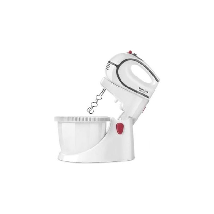 Taurus 913525000 Giro Complet Sbattitore con Base 500 W 5 Velocita' Ciotola Rotante 2,5 L colore Bianco