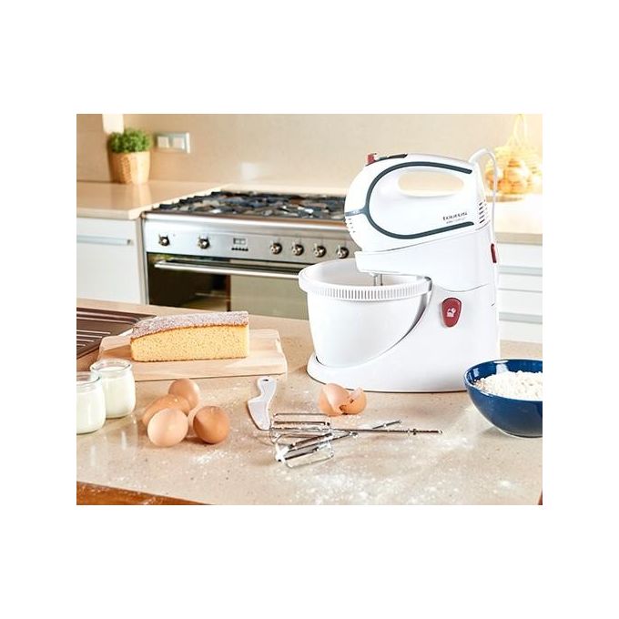 Taurus 913525000 Giro Complet Sbattitore con Base 500 W 5 Velocita' Ciotola Rotante 2,5 L colore Bianco