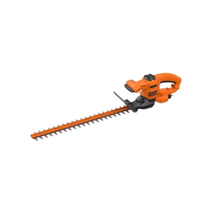 Black+Decker BEHT251-QS Tagliasiepi Elettrico 450W lama 50cm bilama acciaio temprato colore Arancione Nero