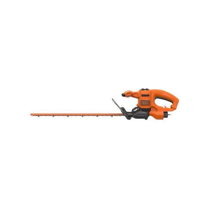 Black+Decker BEHT251-QS Tagliasiepi Elettrico 450W lama 50cm bilama acciaio temprato colore Arancione Nero