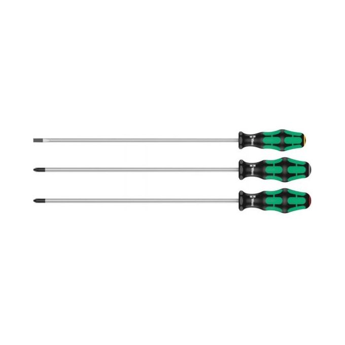 Wera 335-350-355-3 Set Giraviti Kraftform Plus con Lame Lunghezza 300mm