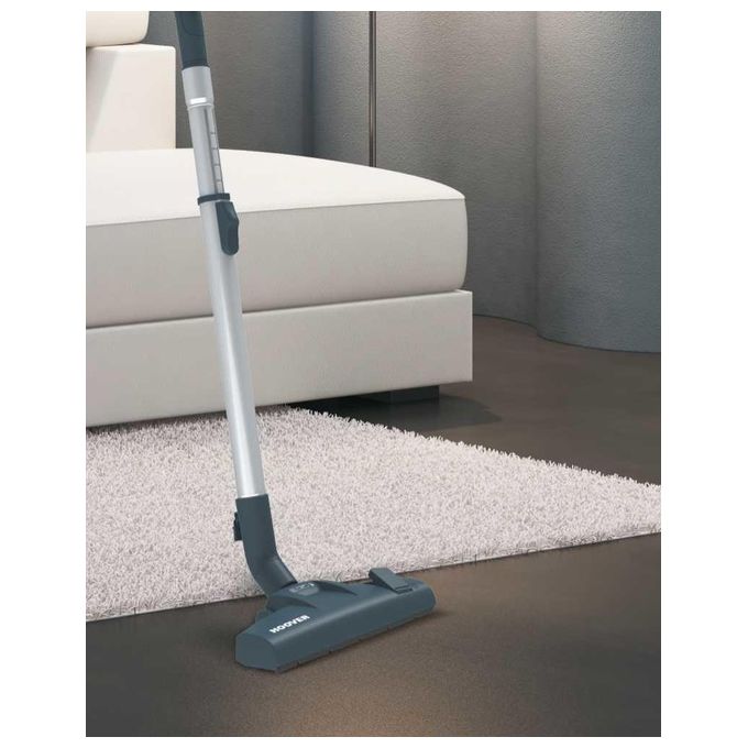 Hoover KS31PAR 011 Khross Aspirapolvere a Traino con Filo senza Sacco Tecnologia Multiciclonica Potenza 550 W Capacita' 1,8 Litri con Spazzola Parquet Luxor Black