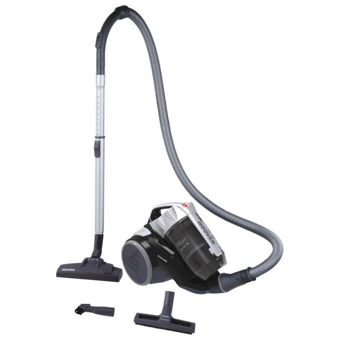 Hoover KS31PAR 011 Khross Aspirapolvere a Traino con Filo senza Sacco Tecnologia Multiciclonica Potenza 550 W Capacita' 1,8 Litri con Spazzola Parquet Luxor Black