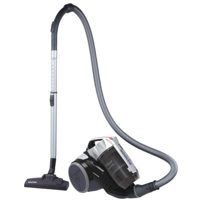 Hoover KS31PAR 011 Khross Aspirapolvere a Traino con Filo senza Sacco Tecnologia Multiciclonica Potenza 550 W Capacita' 1,8 Litri con Spazzola Parquet Luxor Black