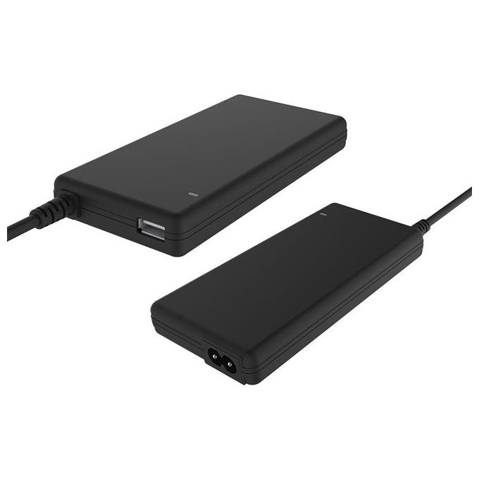 Itek Alimentatore Universale Slim per Notebook 90W con 12 Connettori Porta Usb 5V1A 100-240VAC 9.5-24VDC