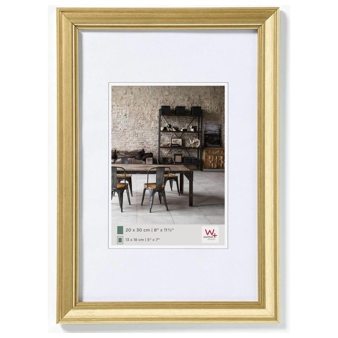 Walther Lounge Cornice Portafoto 20x30cm in Plastica Oro
