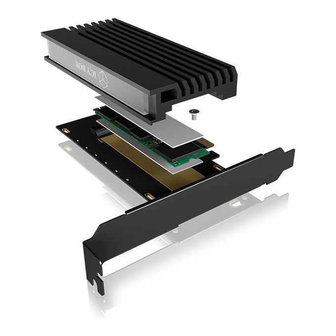 ICY BOX Scheda di Estensione PCIe per SSD M.2 NVMe PCI-E x4