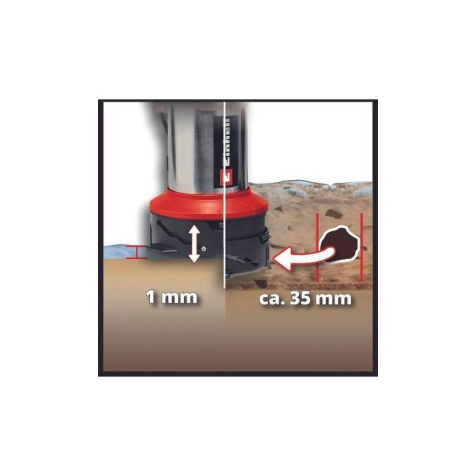 Einhell 4181600 GE-DP 7535 N LL ECO Pompa per acque reflue 2-in-1 750 W 18500 L-h 9 m 35 mm colore Rosso-Nero