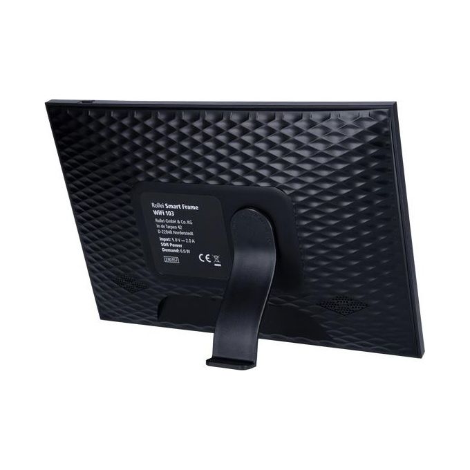 Rollei 30287 Cornice per Foto Digitale Touch Screen 10.1'' Wi-Fi 8 GB Memoria Interna MicroSD Nero