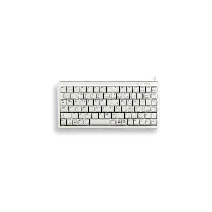 CHERRY G84-4100LCMEU-0 Tastiera Compatta Cablata QWERTY US con Euro 86 Tasti Meccanica ML Grigio