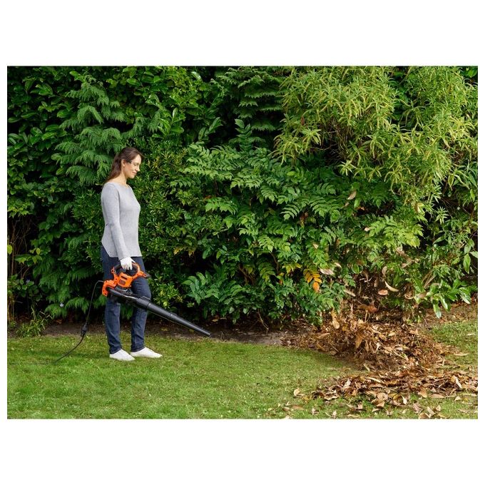 Black+Decker Soffiatore Trituratore 3000W Beblv300-Qs per Efficienza e Potenza nella Cura del Giardino
