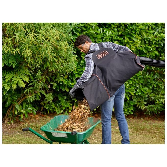 Black+Decker Soffiatore Trituratore 3000W Beblv300-Qs per Efficienza e Potenza nella Cura del Giardino